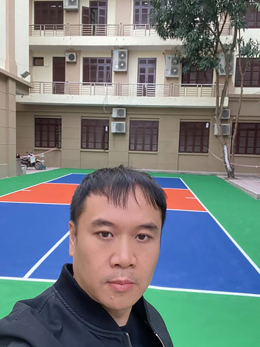 Thi c&ocirc;ng cụm s&acirc;n Pickleball Bảo hiểm x&atilde; hội Nghệ An