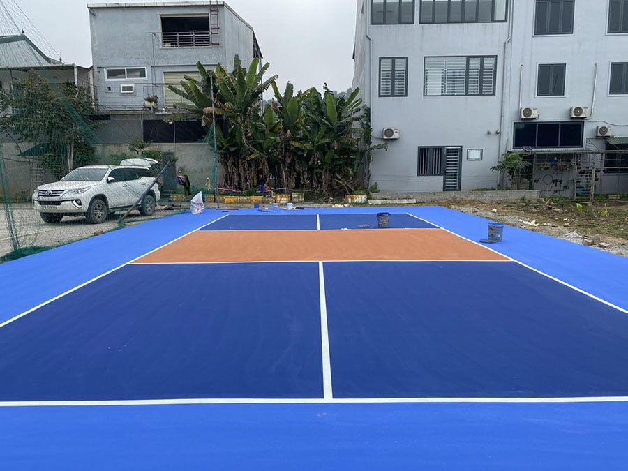 Thi c&ocirc;ng s&acirc;n Pickleball Đại Th&agrave;nh Trung Đ&ocirc;