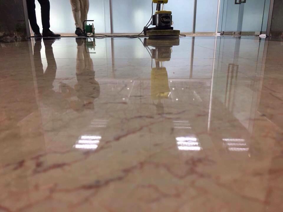 Đánh bóng sàn đá Granite Mable mài bê tông
