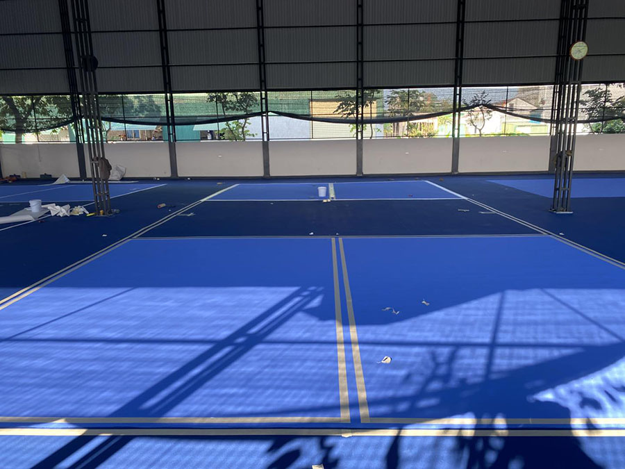 Thi c&ocirc;ng cụm s&acirc;n Pickleball Dattma Qu&aacute;n H&agrave;nh Nghi Lộc