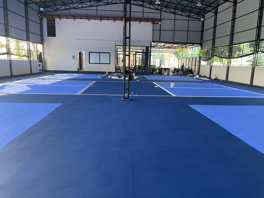 Thi c&ocirc;ng cụm s&acirc;n Pickleball Dattma Qu&aacute;n H&agrave;nh Nghi Lộc