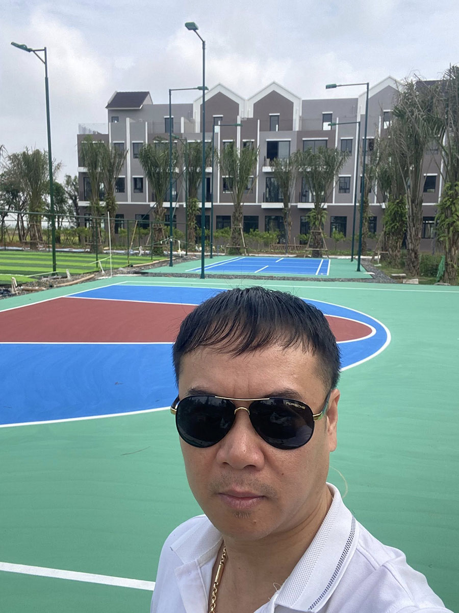 Thi c&ocirc;ng s&acirc;n b&oacute;ng rổ, b&oacute;ng chuyền, Pickleball KĐT Ecopark