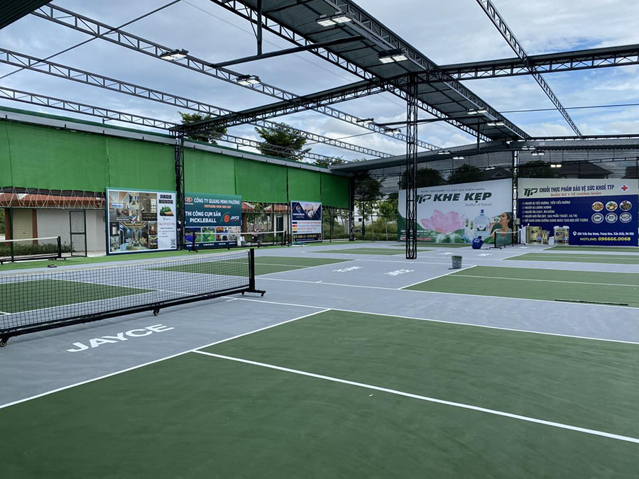 Thi c&ocirc;ng s&acirc;n pickleball KĐT Handico Vinh T&acirc;n Phường Trường Vinh, Nghệ An