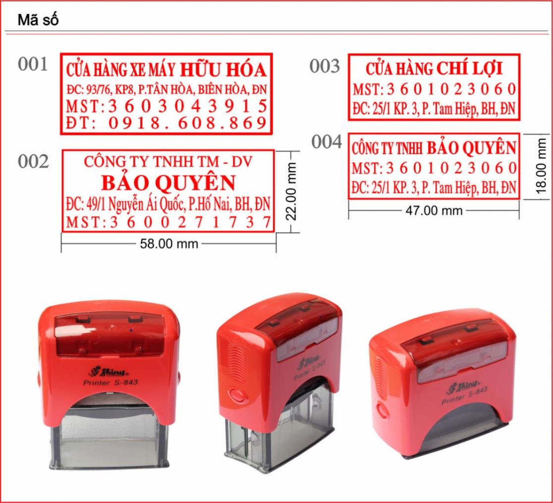 Dịch vụ khắc dấu lấy ngay Hà Tĩnh