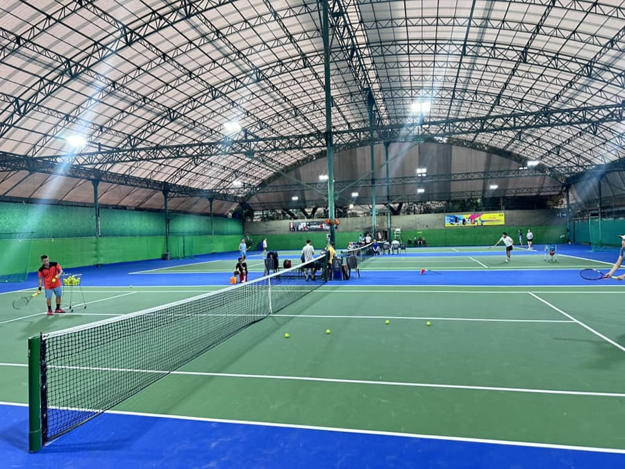 M&aacute;i che xếp di động s&acirc;n pickleball Vinh Nghệ An