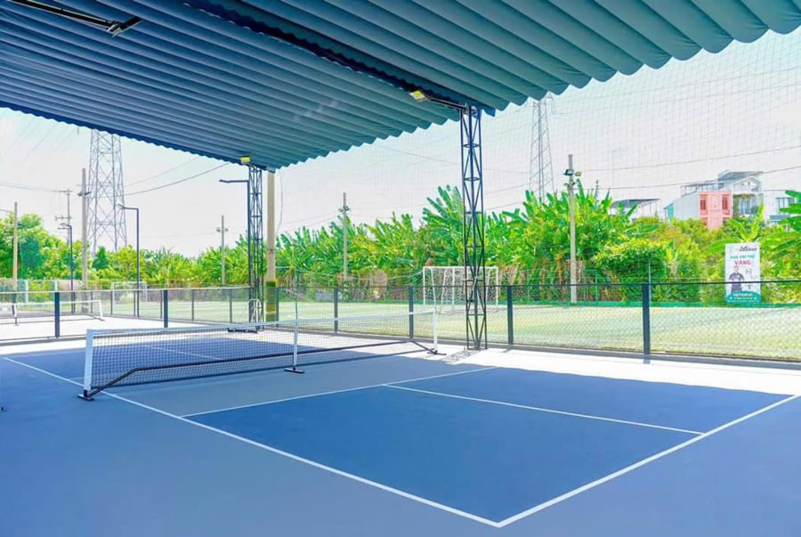 M&aacute;i che xếp di động s&acirc;n pickleball Vinh Nghệ An