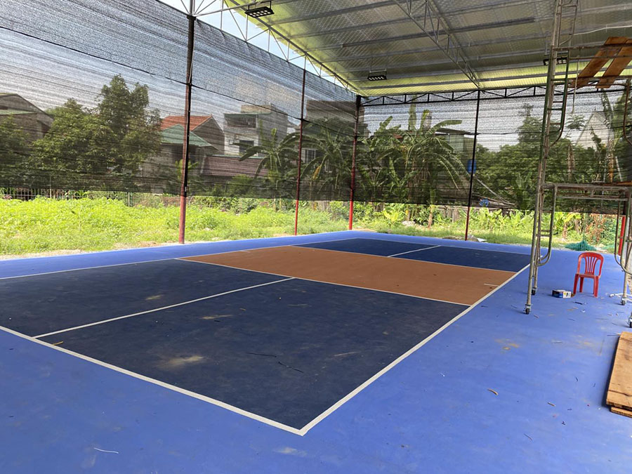 Thi c&ocirc;ng s&acirc;n Pickleball Phượng Ho&agrave;ng Trung Đ&ocirc;
