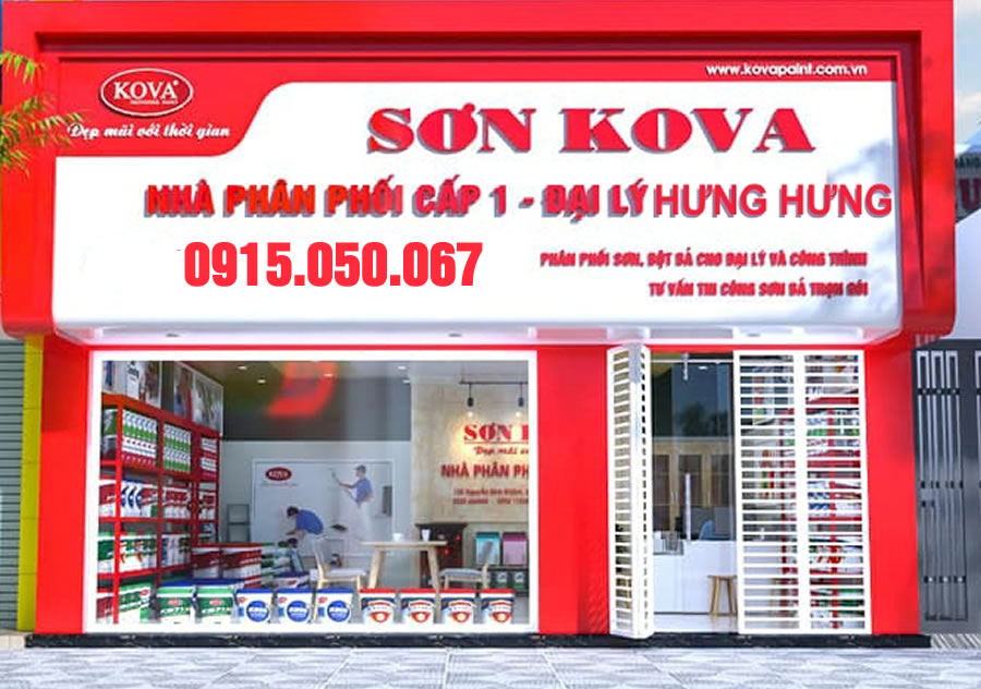 Địa chỉ, bảng giá Sơn Kova Vinh Nghệ An