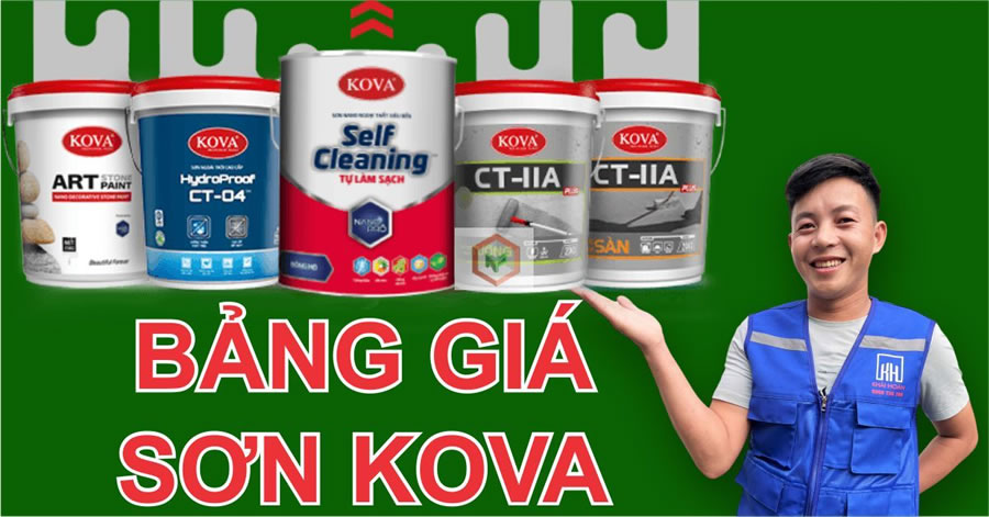 Địa chỉ, bảng giá Sơn Kova Vinh Nghệ An