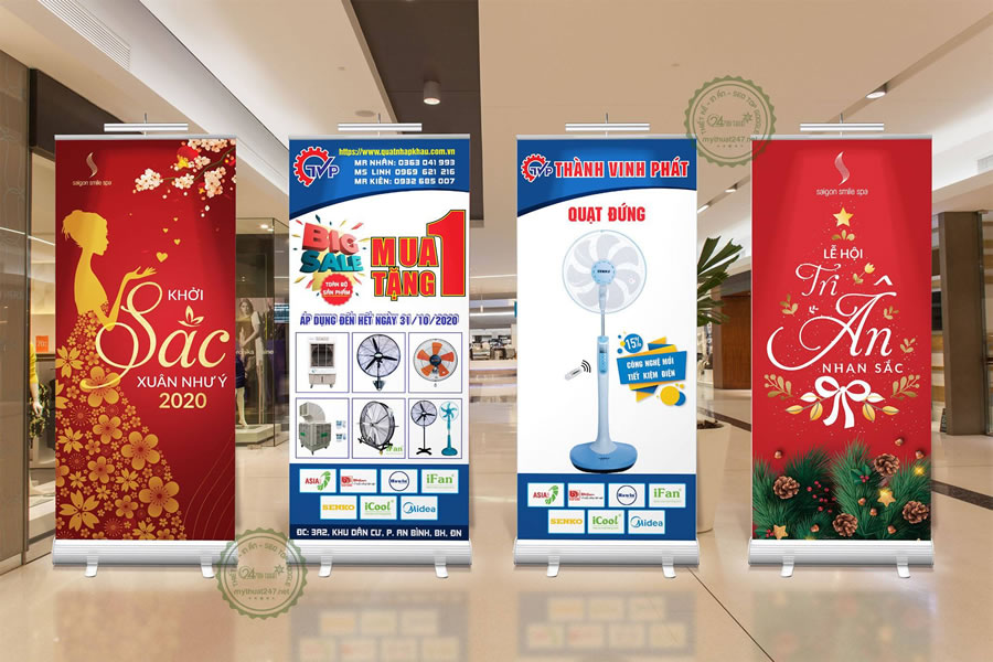 Thiết kế thi c&ocirc;ng Standee quảng c&aacute;o Vinh Nghệ An