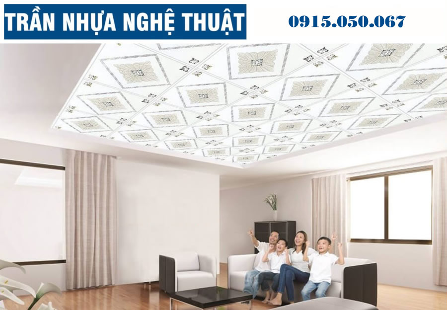 Thi c&ocirc;ng trần nh&shy;ựa giả gỗ nghệ thuật Vinh Nghệ An