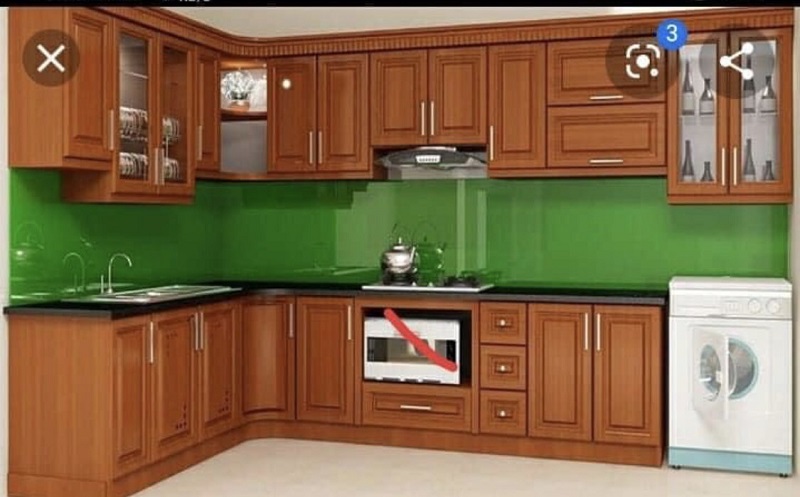 Thi c&ocirc;ng tủ bếp gỗ tự nhi&ecirc;n Vinh Nghệ An